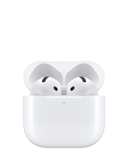 Apple AirPods 4 与充电盒官方产品图